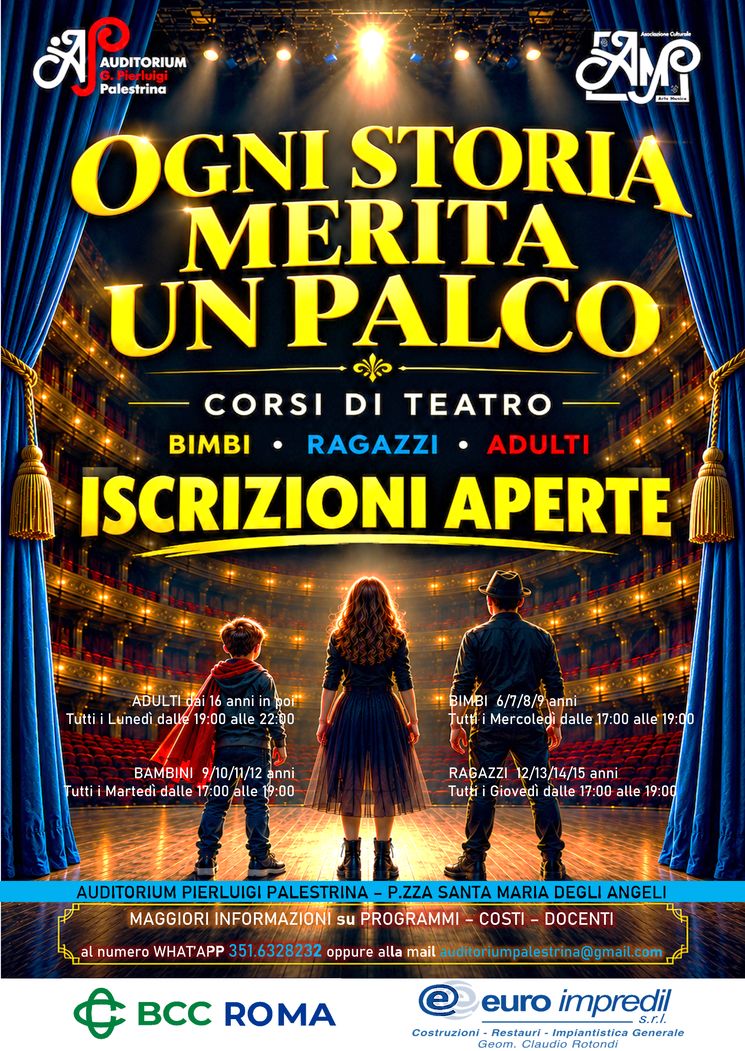 Si riparte con la formazione teatrale!