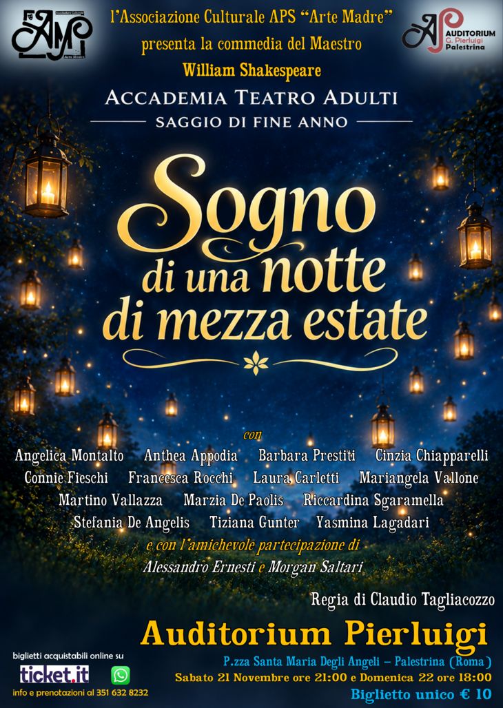 PRESTAGIONE TEATRALE - SECONDO APPUNTAMENTO